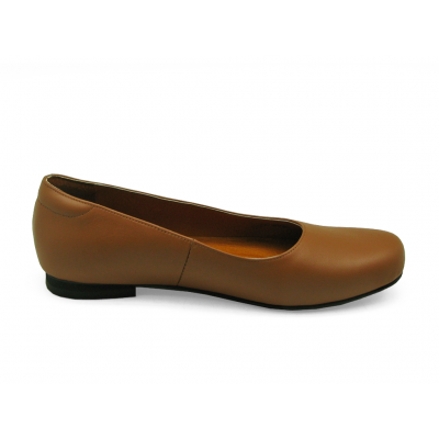 SALE 50% Women Courts Flat SC-77 Tan Nappa